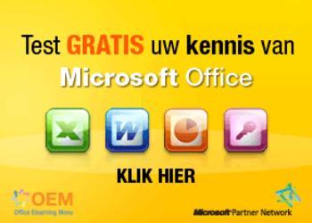 Test gratis kennis van Microsoft Office